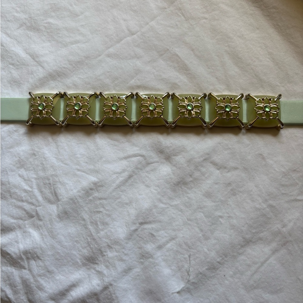 Green and Gold Women's Belt